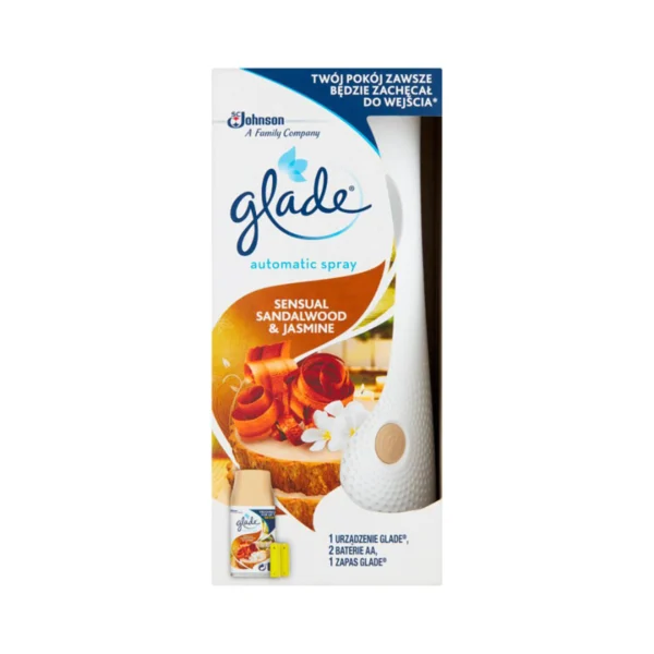 Glade automatic sprej Sensual Sandalovina&Jasmine 269ml - baza