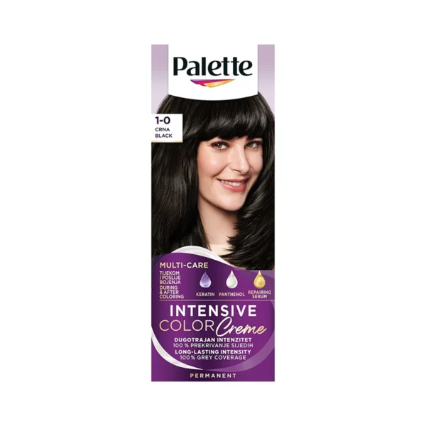 Palette farba za kosu 1-0 N1-Intezivno crna