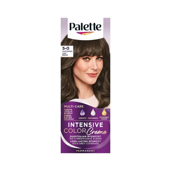 Palette farba za kosu 5-0 Svetlo smeđa