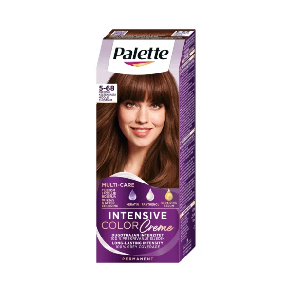 Palette farba za kosu 5-68 Srednje kestenjasta