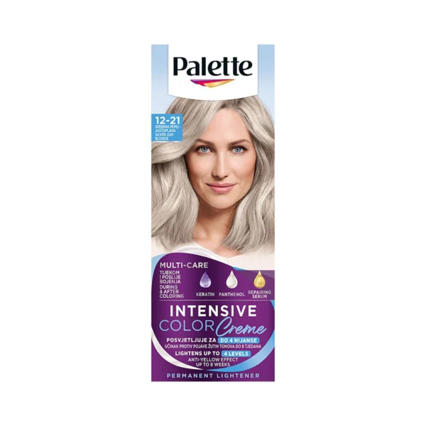Palette farba za kosu 12-21 Srebrno Pepeljasto plava
