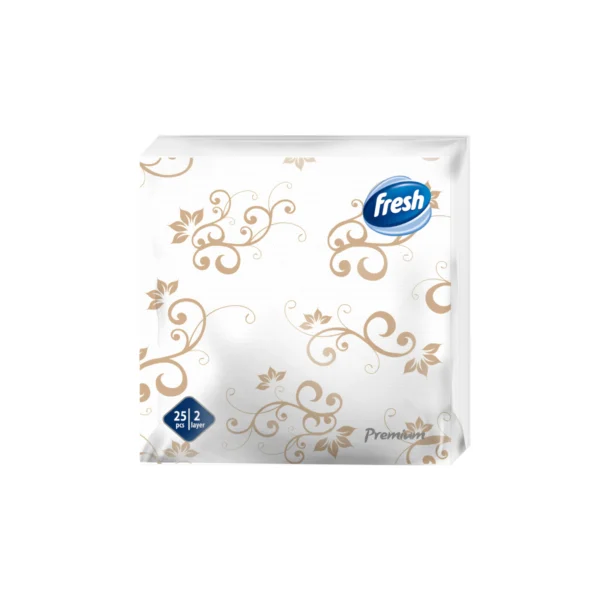 Fresh salvete dekor premium Belo Zlatna 25/1