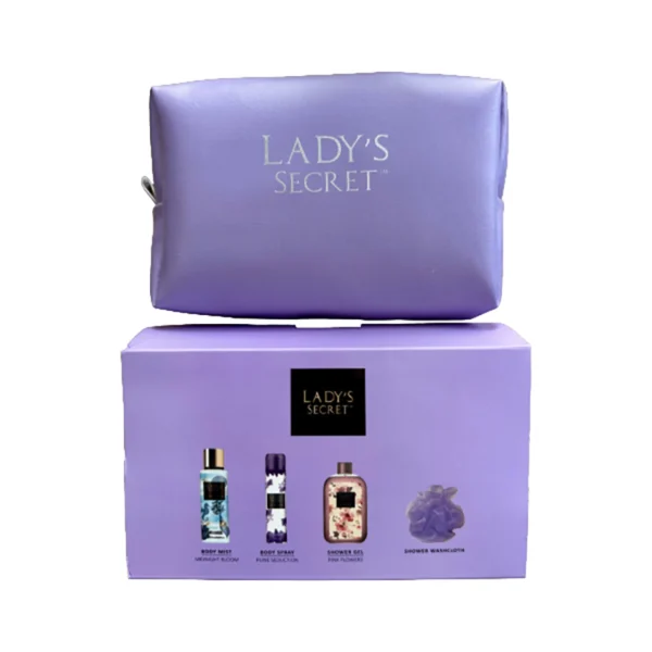Ladys Secret set Midnight (deo+body mist+shower+pufna)
