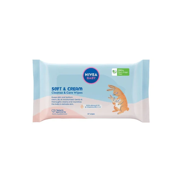 Nivea vlažne maramice Baby Soft (57 kom)