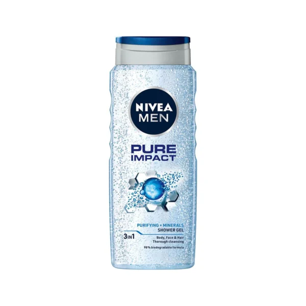 Nivea srednja kupka Pure Impact 500ml muska